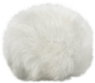 Preview: Mini Fell Pompon 6cm weiß mit Druckknopf Woolly Hugs